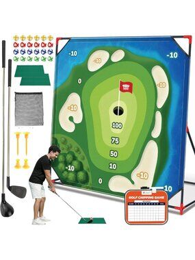 Sticky Golf Chipping Game for Kids & Adults - Fun Indoor/Outdoor Activity, 24